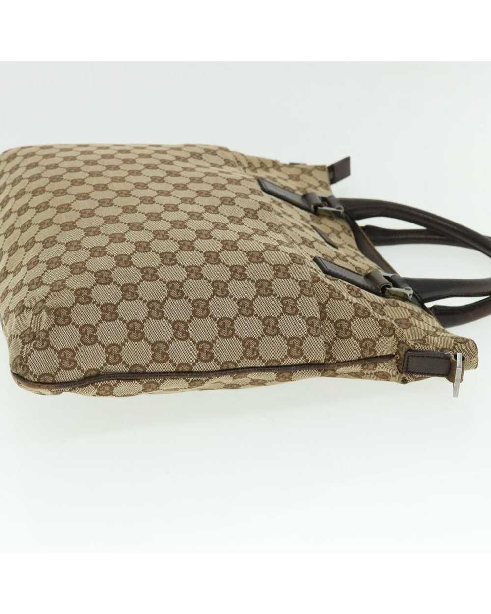 Gucci Beige Canvas Shoulder Bag with GG Design - image 4
