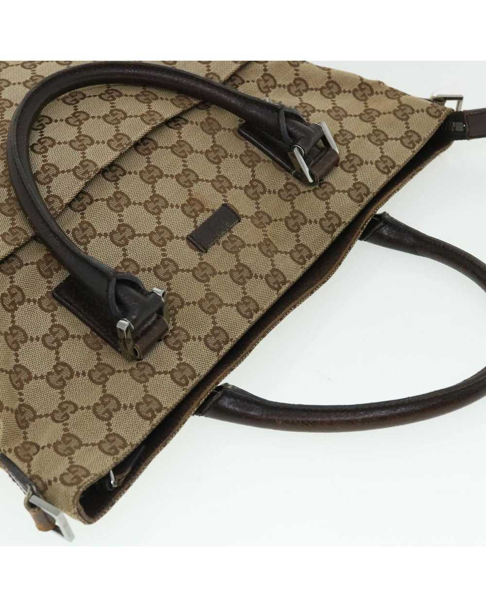 Gucci Beige Canvas Shoulder Bag with GG Design - image 6