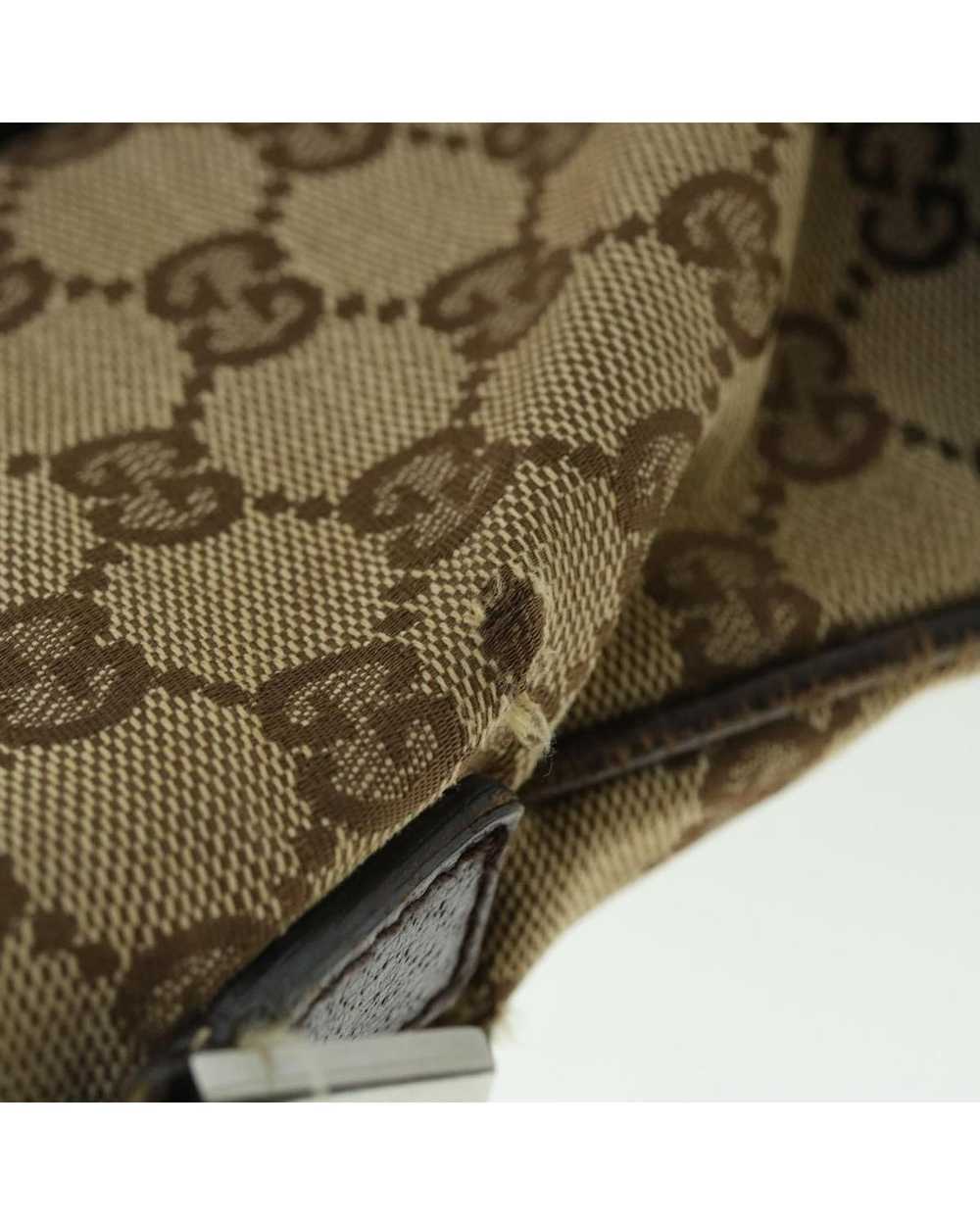 Gucci Beige Canvas Shoulder Bag with GG Design - image 7