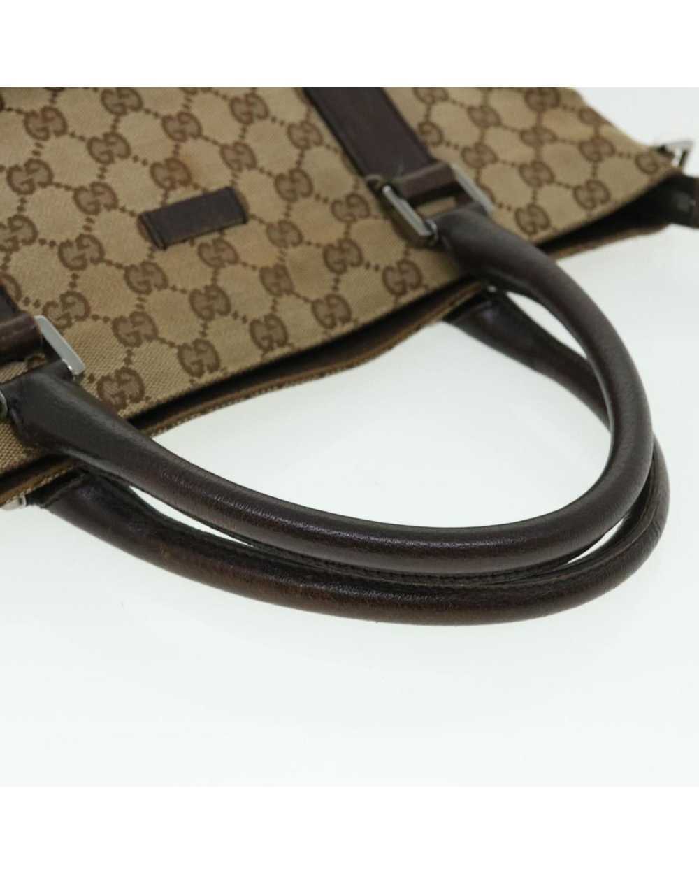 Gucci Beige Canvas Shoulder Bag with GG Design - image 8