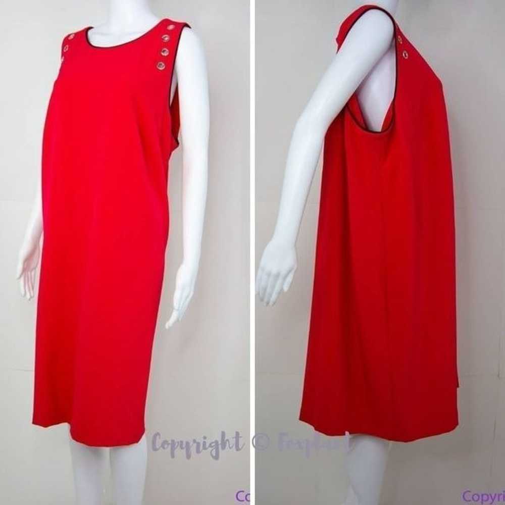 NEW Julia Jordan red sleeveless shift dress with … - image 3