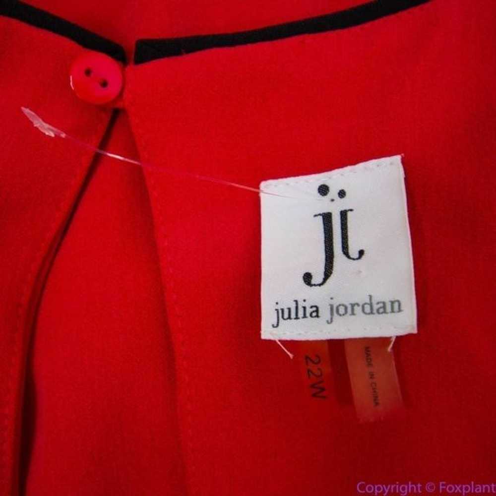 NEW Julia Jordan red sleeveless shift dress with … - image 9
