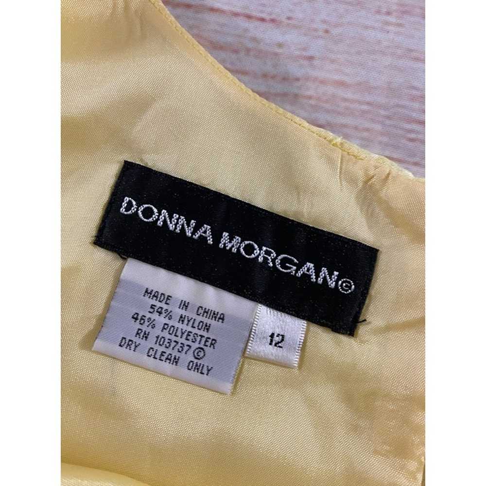 Vintage Donna Morgan Women's Yellow Embellished S… - image 10