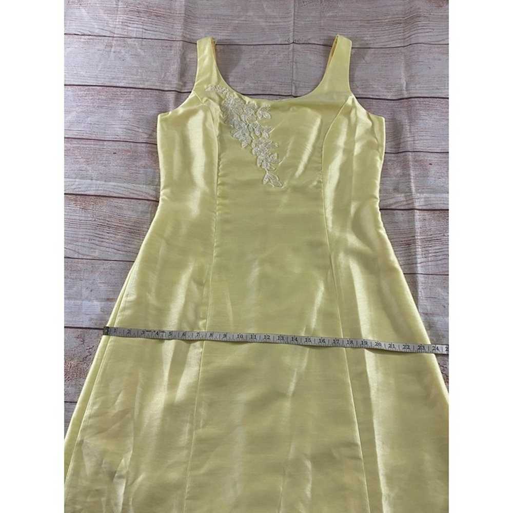 Vintage Donna Morgan Women's Yellow Embellished S… - image 5