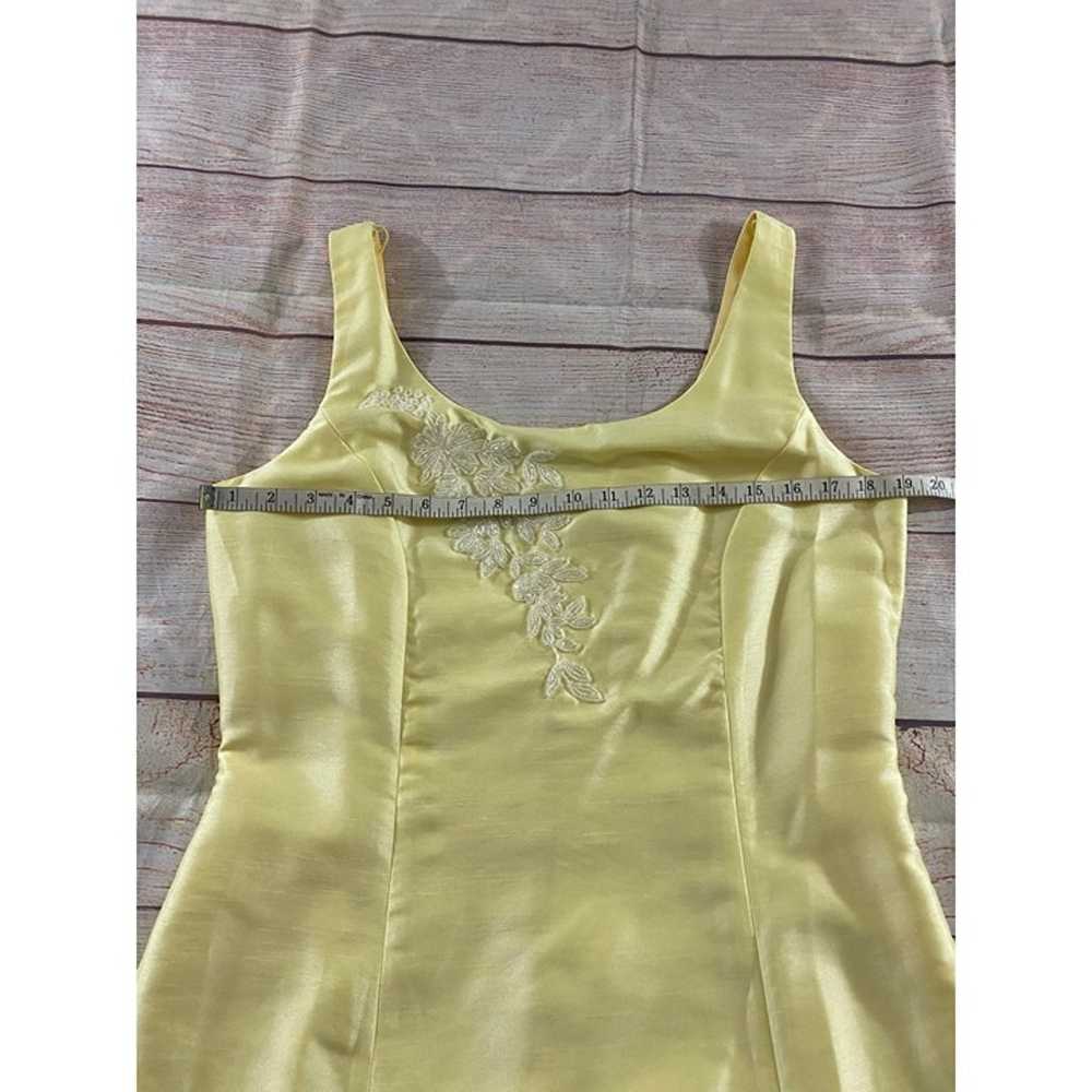 Vintage Donna Morgan Women's Yellow Embellished S… - image 7