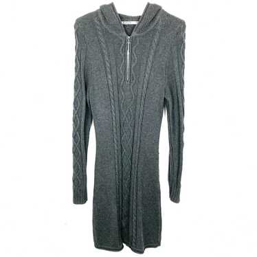 Athleta Hut to Hut Hoodie Dress Cable Knit Sweater