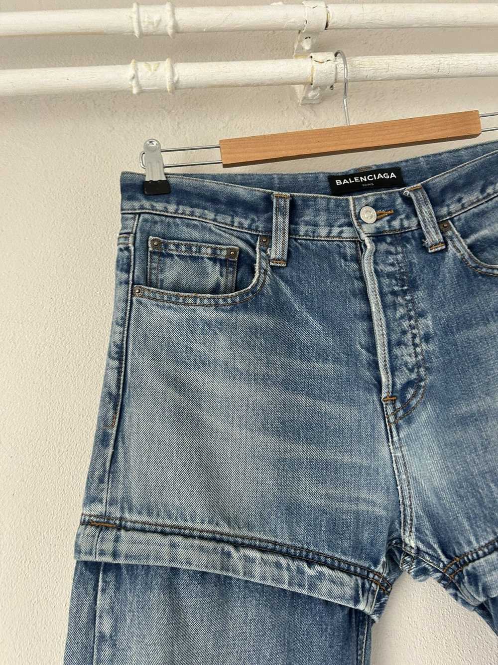Balenciaga SS18 Convertible Denim Jeans - image 3