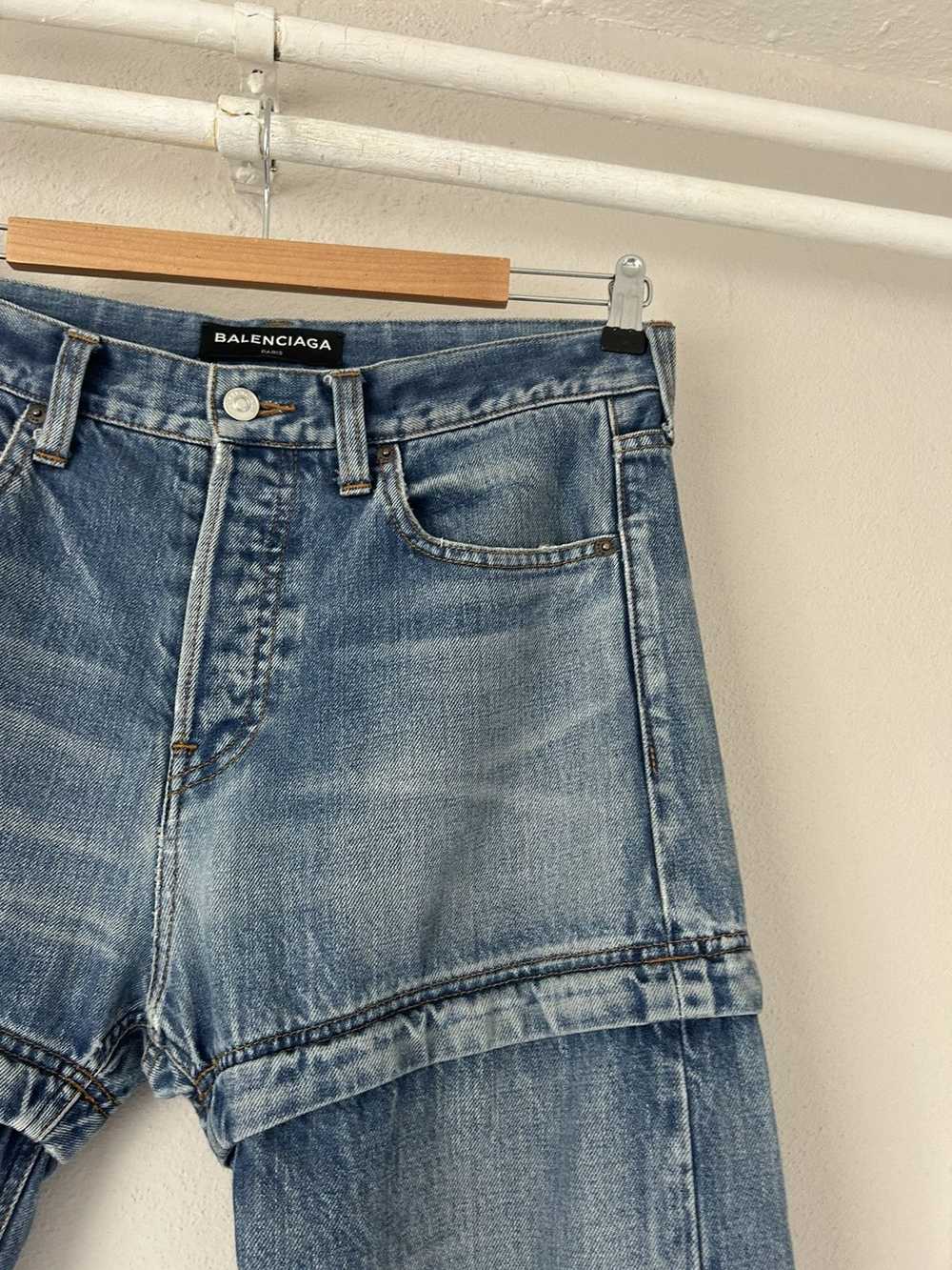 Balenciaga SS18 Convertible Denim Jeans - image 4