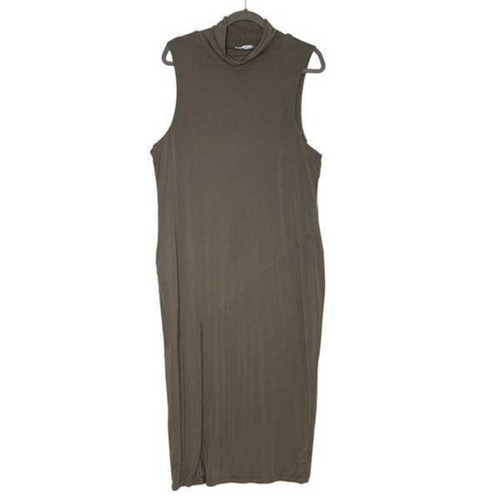 NEW Good American Tan Sleeveless Midi Dress| Size… - image 5