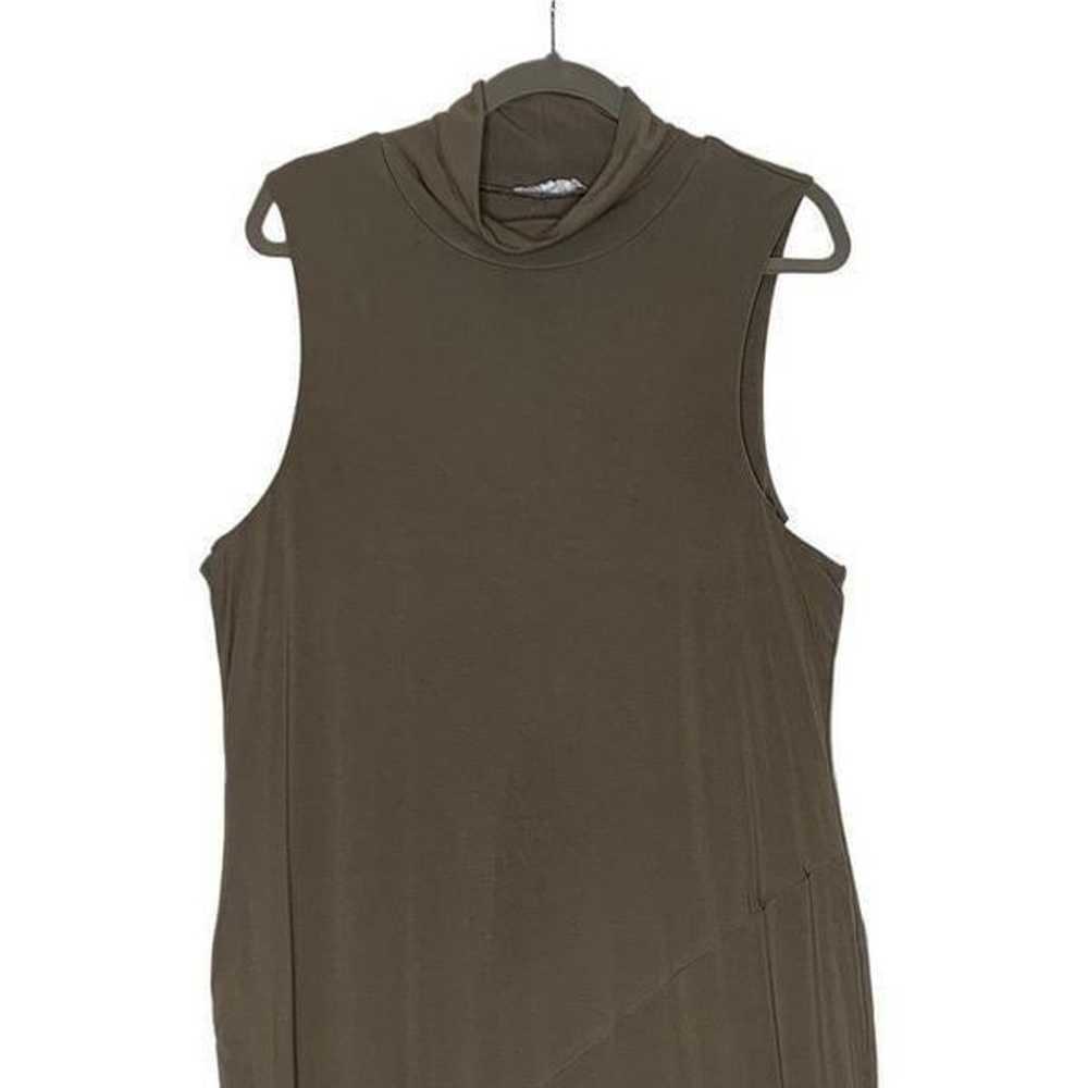 NEW Good American Tan Sleeveless Midi Dress| Size… - image 6