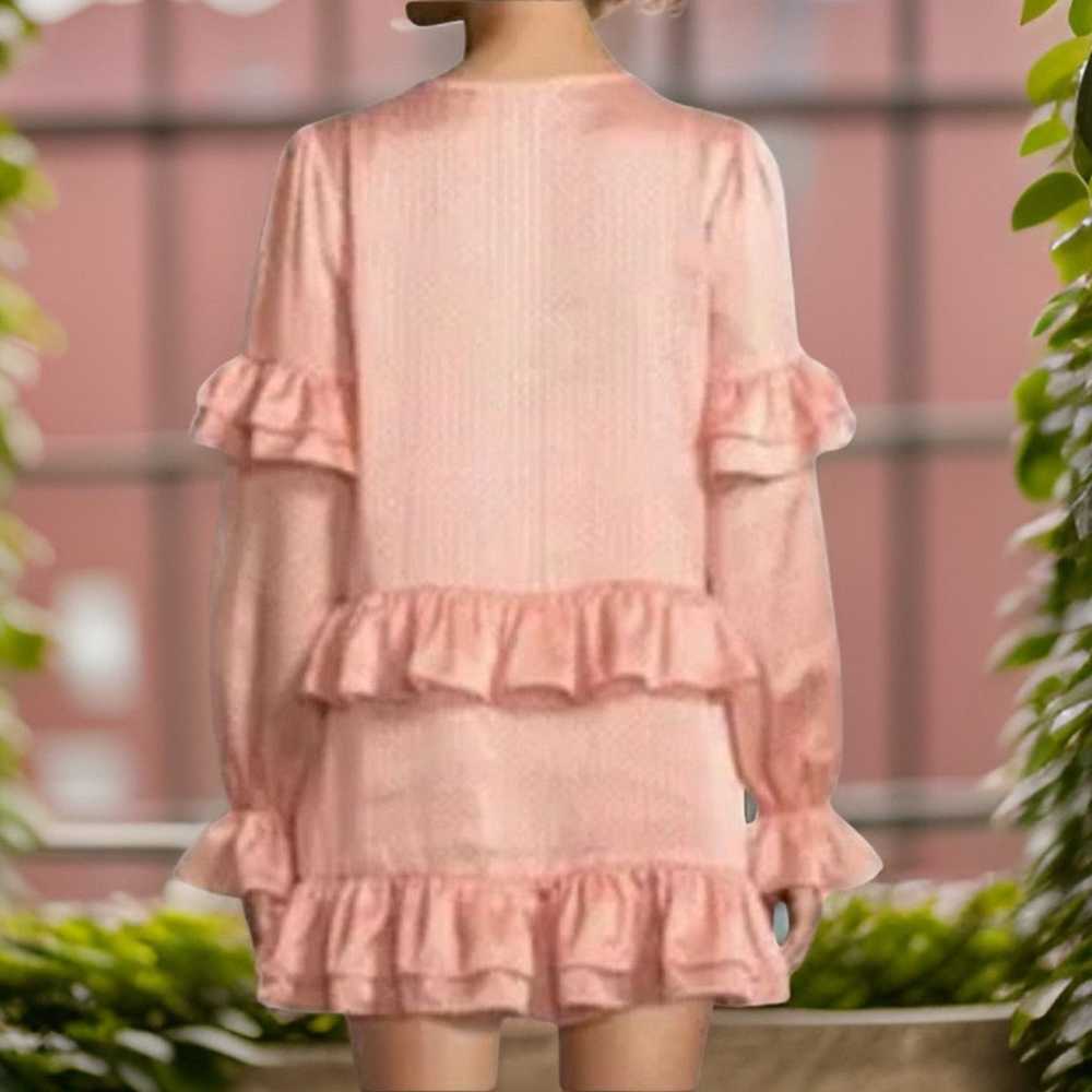 Tularosa Darla Dress Pink Polka Dot Long Sleeve M… - image 2
