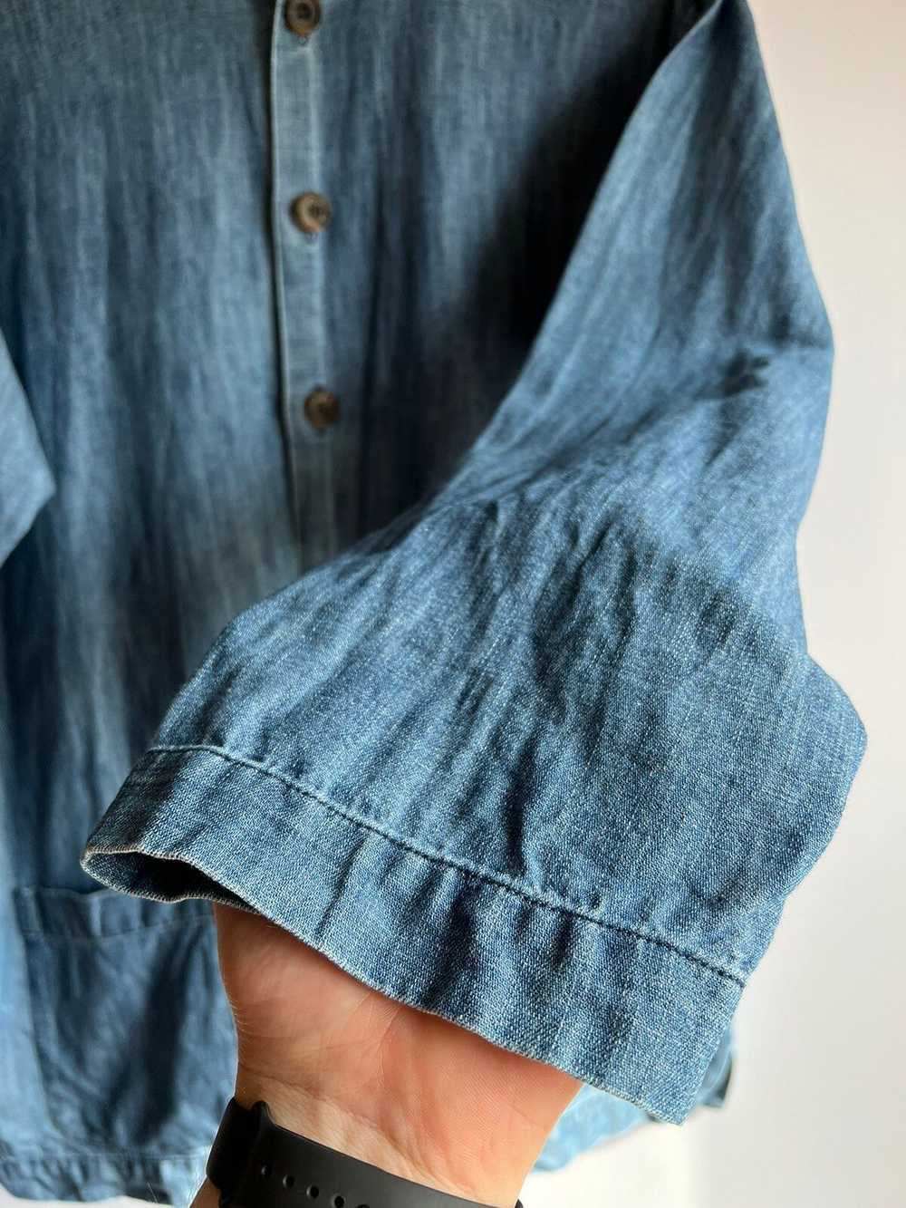 Eskandar Eskandar Denim Cotton Linen Blazer Jacke… - image 10