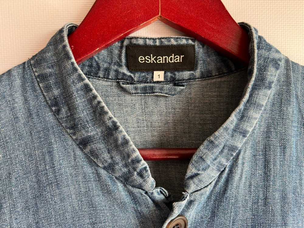 Eskandar Eskandar Denim Cotton Linen Blazer Jacke… - image 3