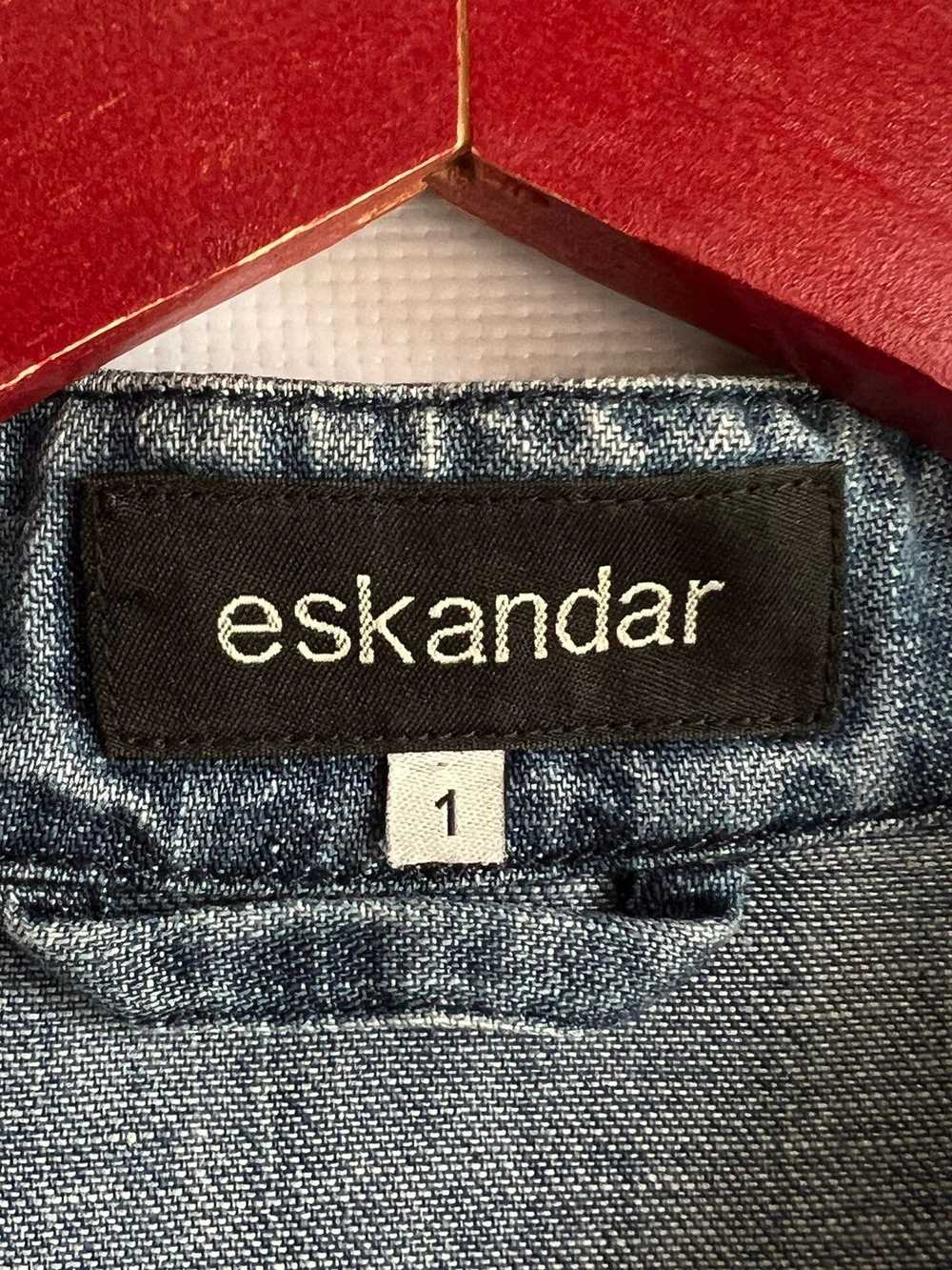 Eskandar Eskandar Denim Cotton Linen Blazer Jacke… - image 4