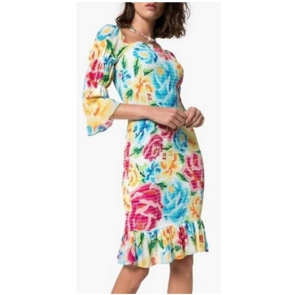 All Things Mochi Floral Silk Mariana Dress Size S… - image 2