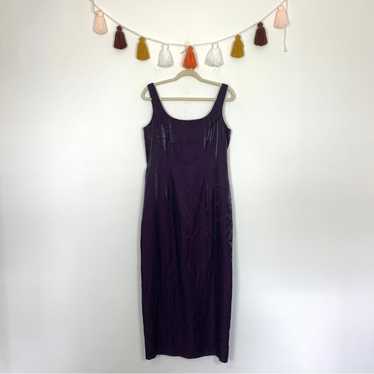 Alex Evenings Purple Shimmer Column Gown Dress 12 - image 1