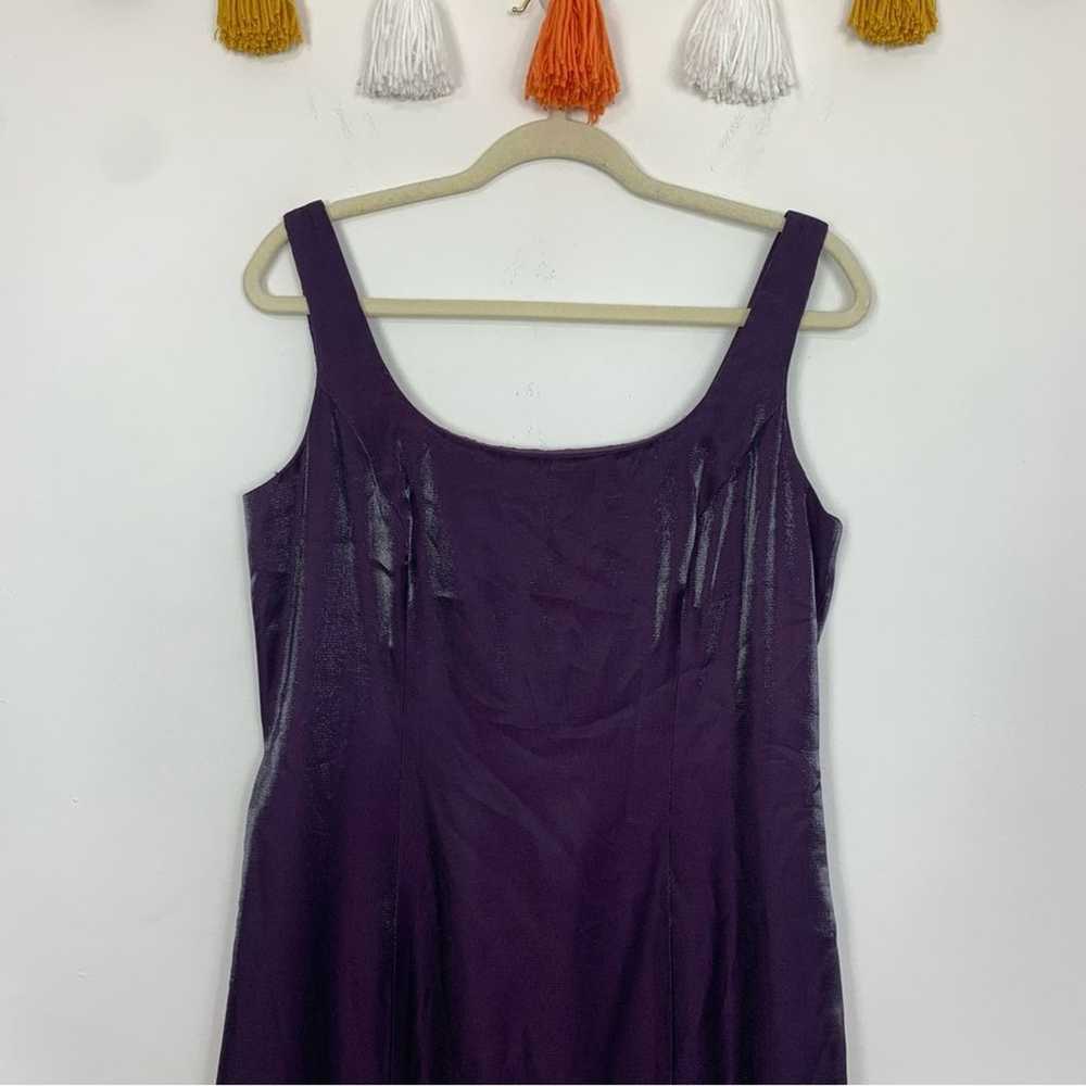 Alex Evenings Purple Shimmer Column Gown Dress 12 - image 3