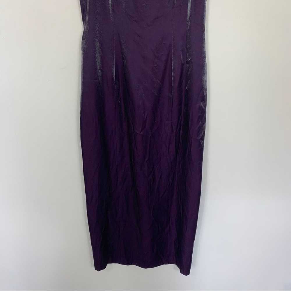 Alex Evenings Purple Shimmer Column Gown Dress 12 - image 4