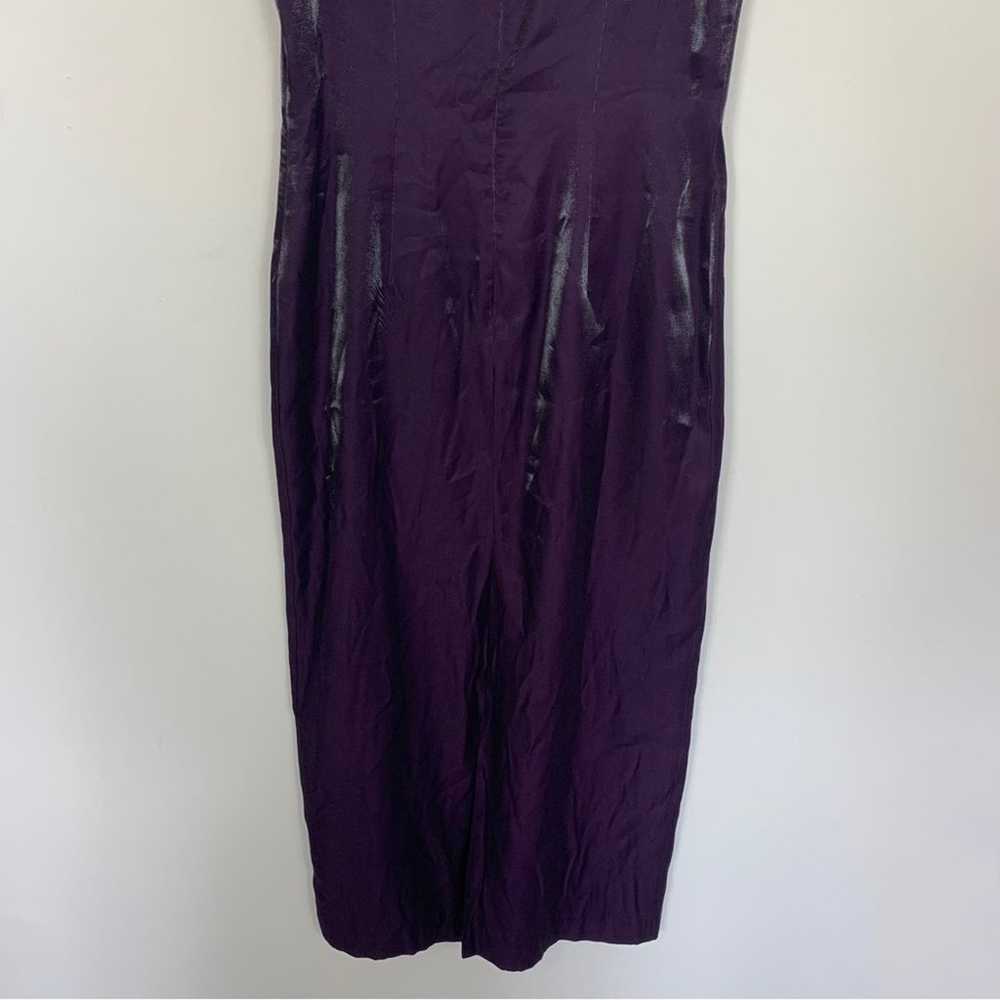 Alex Evenings Purple Shimmer Column Gown Dress 12 - image 6