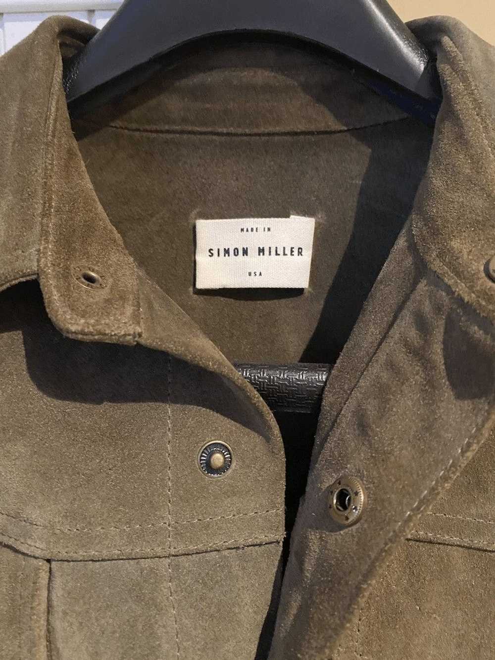 Simon Miller Simon Miller Olive Suede Overshirt - image 3