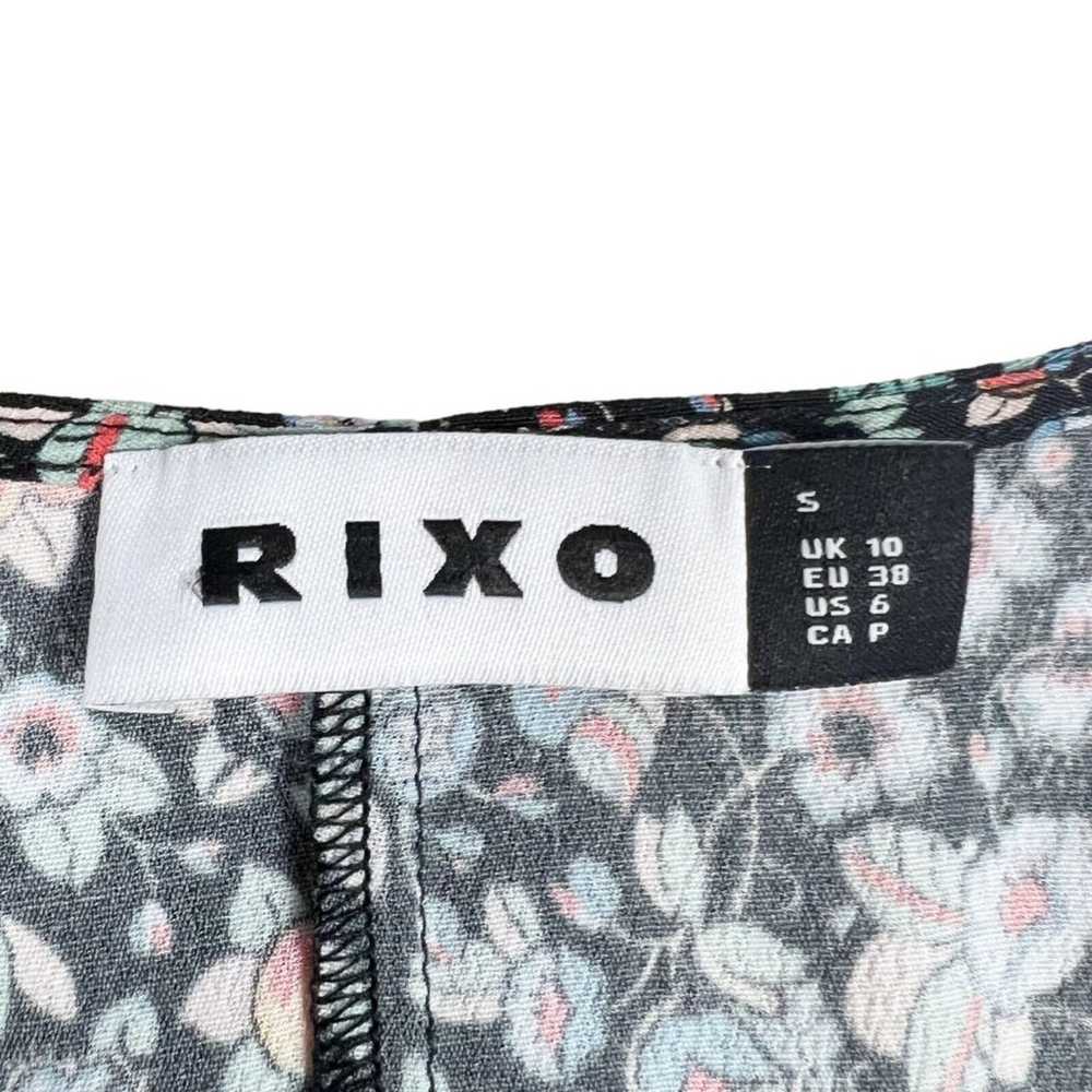 RIXO Callie Maxi Dress Floral Fruit Print V Neck … - image 11