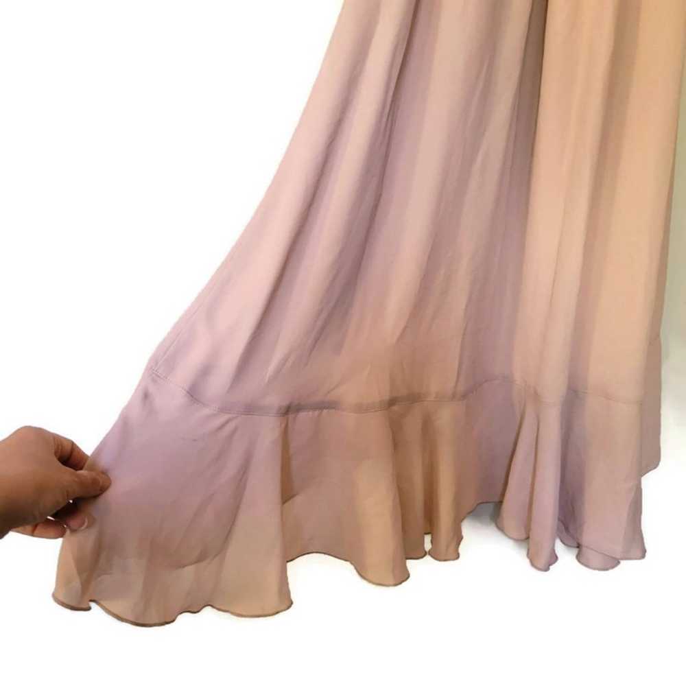 Jess Ruffle Midi Dress by MUMU, Size Medium, Neut… - image 6