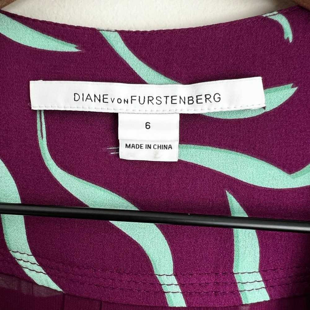 Diane Von Furstenberg Silk Dora Lily Faux Wrap Dr… - image 2