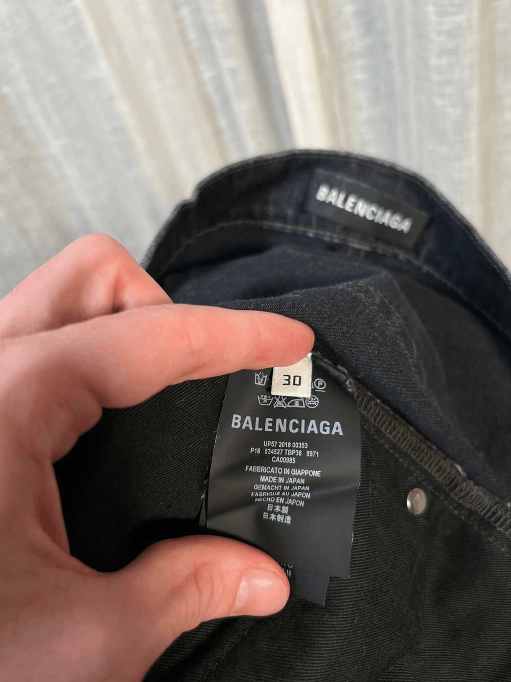 Balenciaga S/S 2018 Washed Black Denim - image 8
