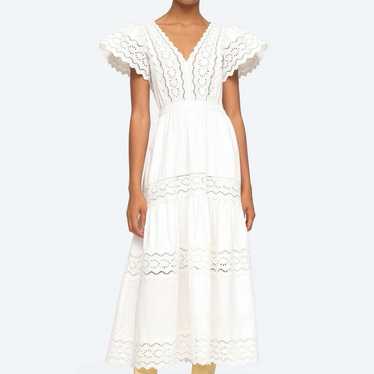 SEA NEW YORK Georgina Eyelet Dress-white