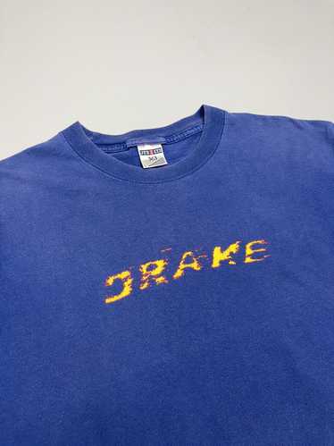 Jerzees × Rap Tees × Streetwear Drake Flames Cent… - image 1