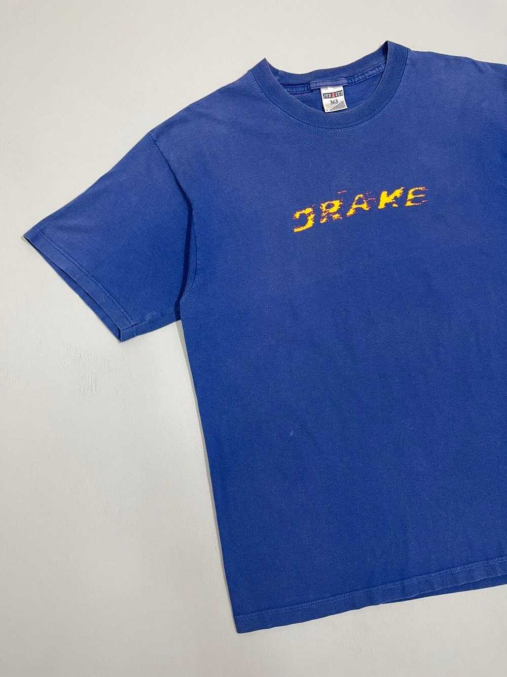 Jerzees × Rap Tees × Streetwear Drake Flames Cent… - image 3