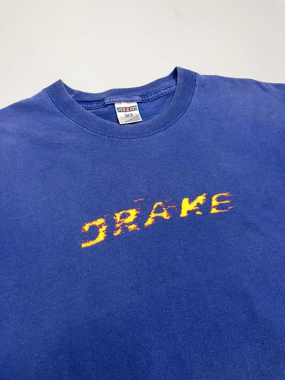 Jerzees × Rap Tees × Streetwear Drake Flames Cent… - image 8