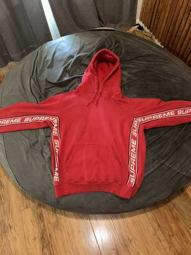 Supreme Supreme ribbed text hoodie - image 1