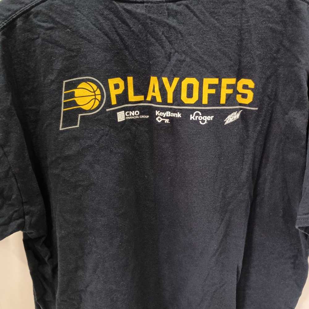 Indiana Pacers NBA Playoffs T Shirt Blue Men's Sz… - image 5