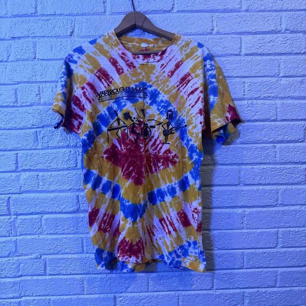 Vintage Tye Dye 90s T Shirt- Well Worn - image 2