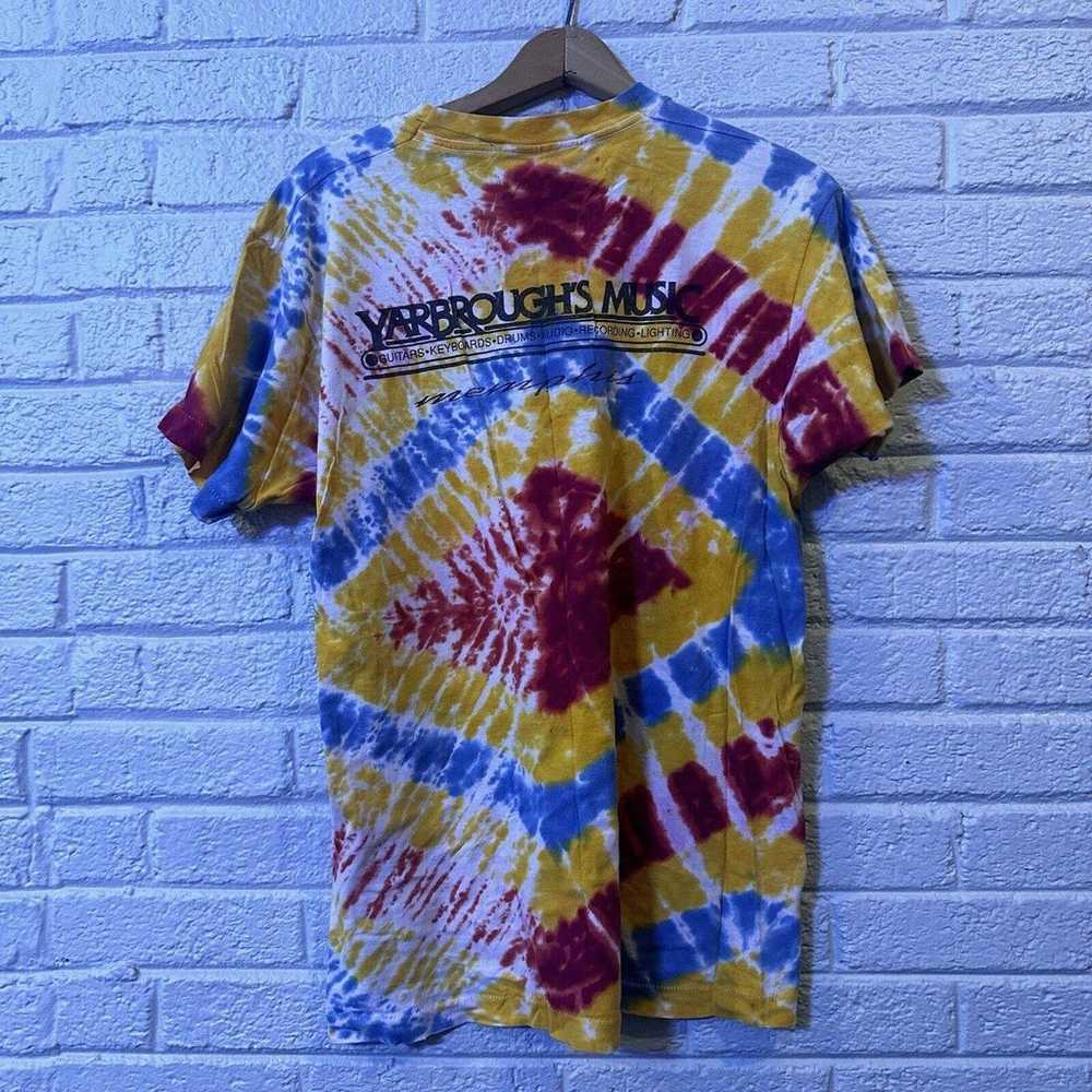 Vintage Tye Dye 90s T Shirt- Well Worn - image 3