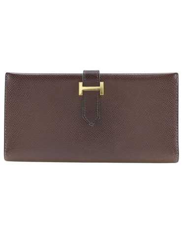 Hermes Classic Leather Bi-Fold Wallet with Belt C… - image 1