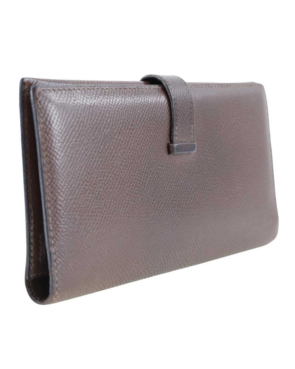Hermes Classic Leather Bi-Fold Wallet with Belt C… - image 3