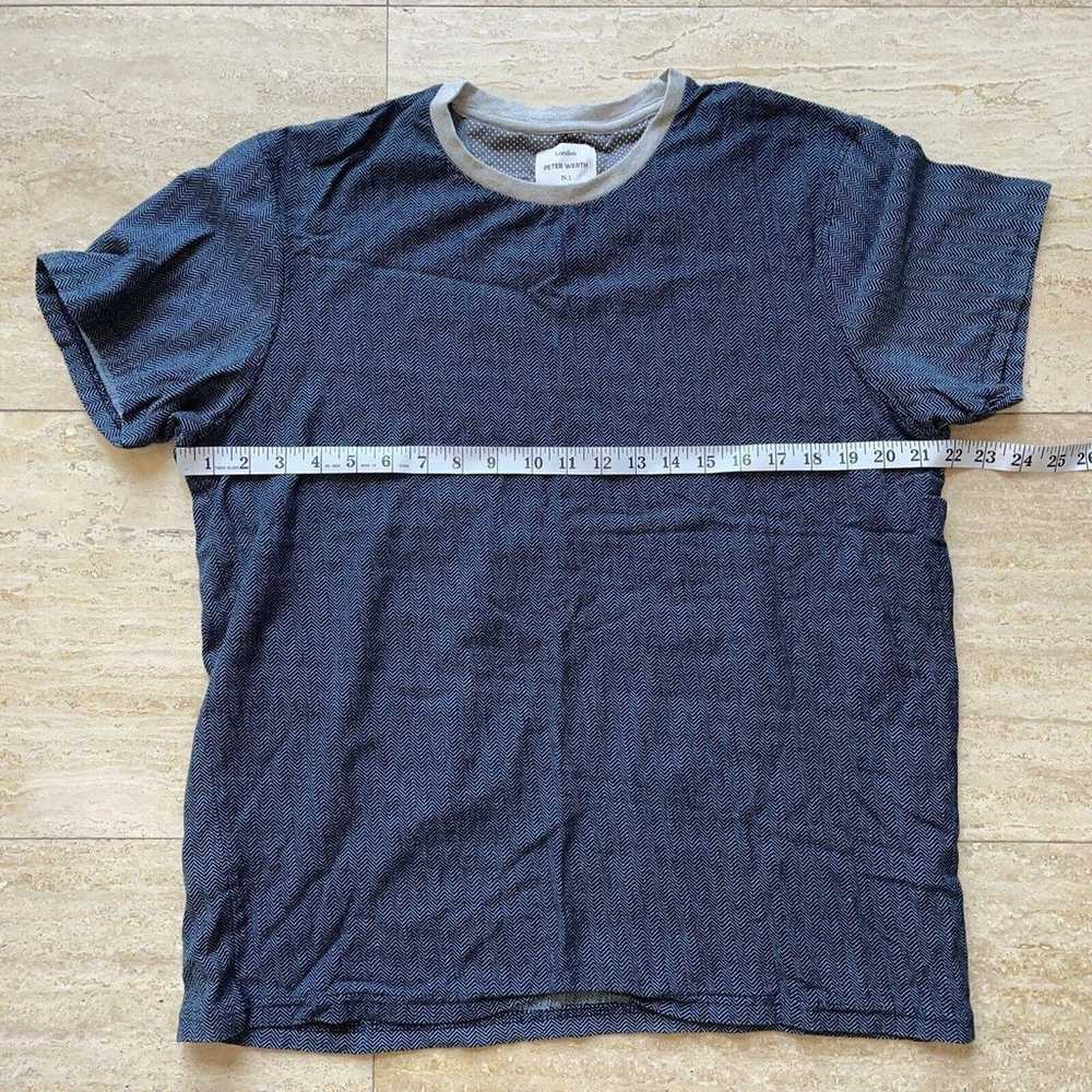 London Peter Werth Blue Short Sleeve Shirt Stretc… - image 3
