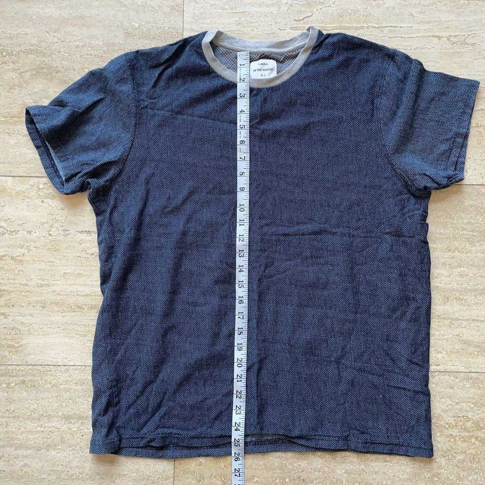 London Peter Werth Blue Short Sleeve Shirt Stretc… - image 4