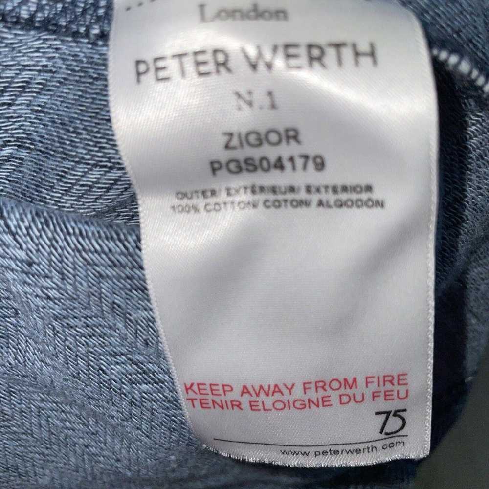 London Peter Werth Blue Short Sleeve Shirt Stretc… - image 7