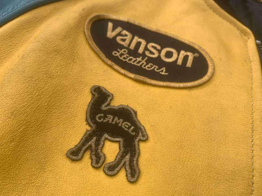 Camel × Racing × Vanson Leathers RARE OG Vanson L… - image 10