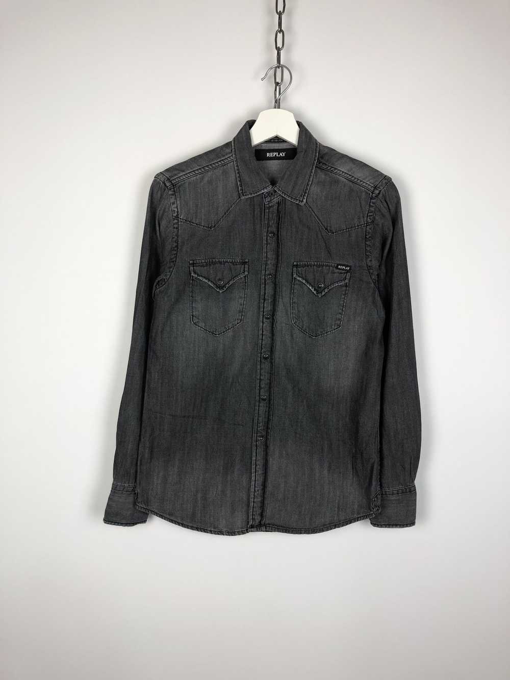 Replay Replay Gray Denim Shirt size S - image 1