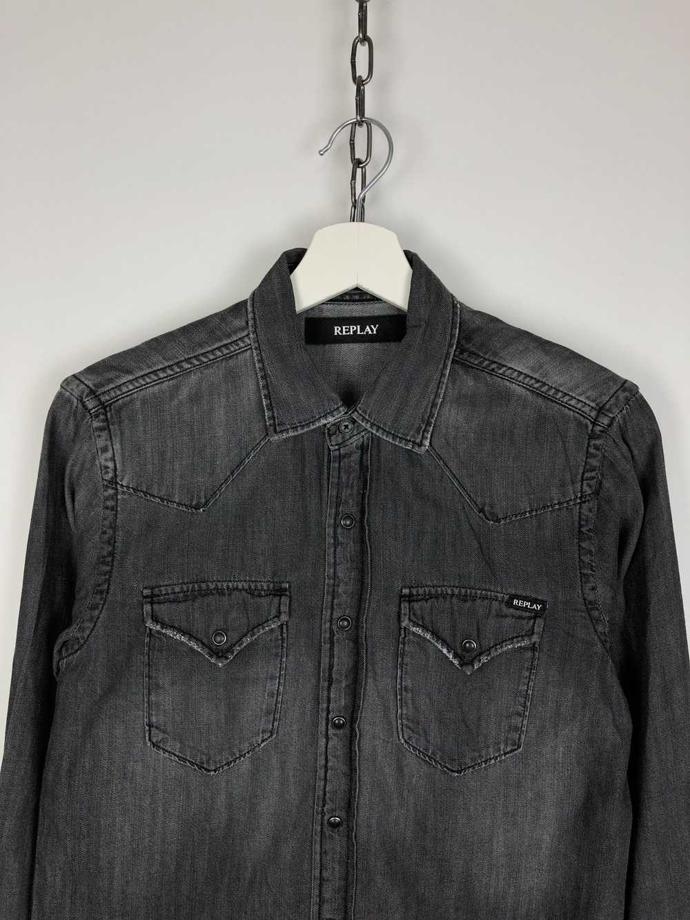 Replay Replay Gray Denim Shirt size S - image 2