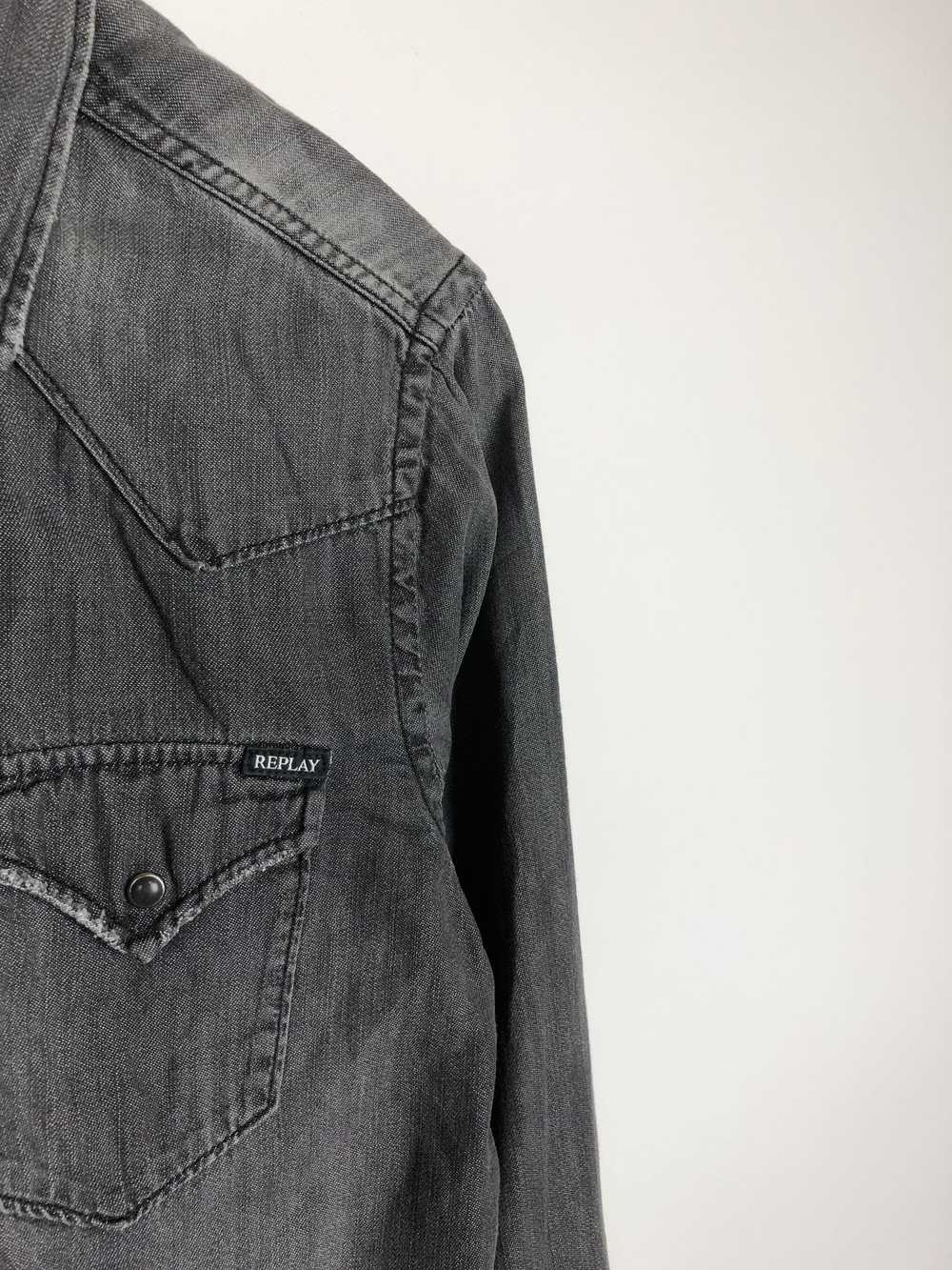 Replay Replay Gray Denim Shirt size S - image 4