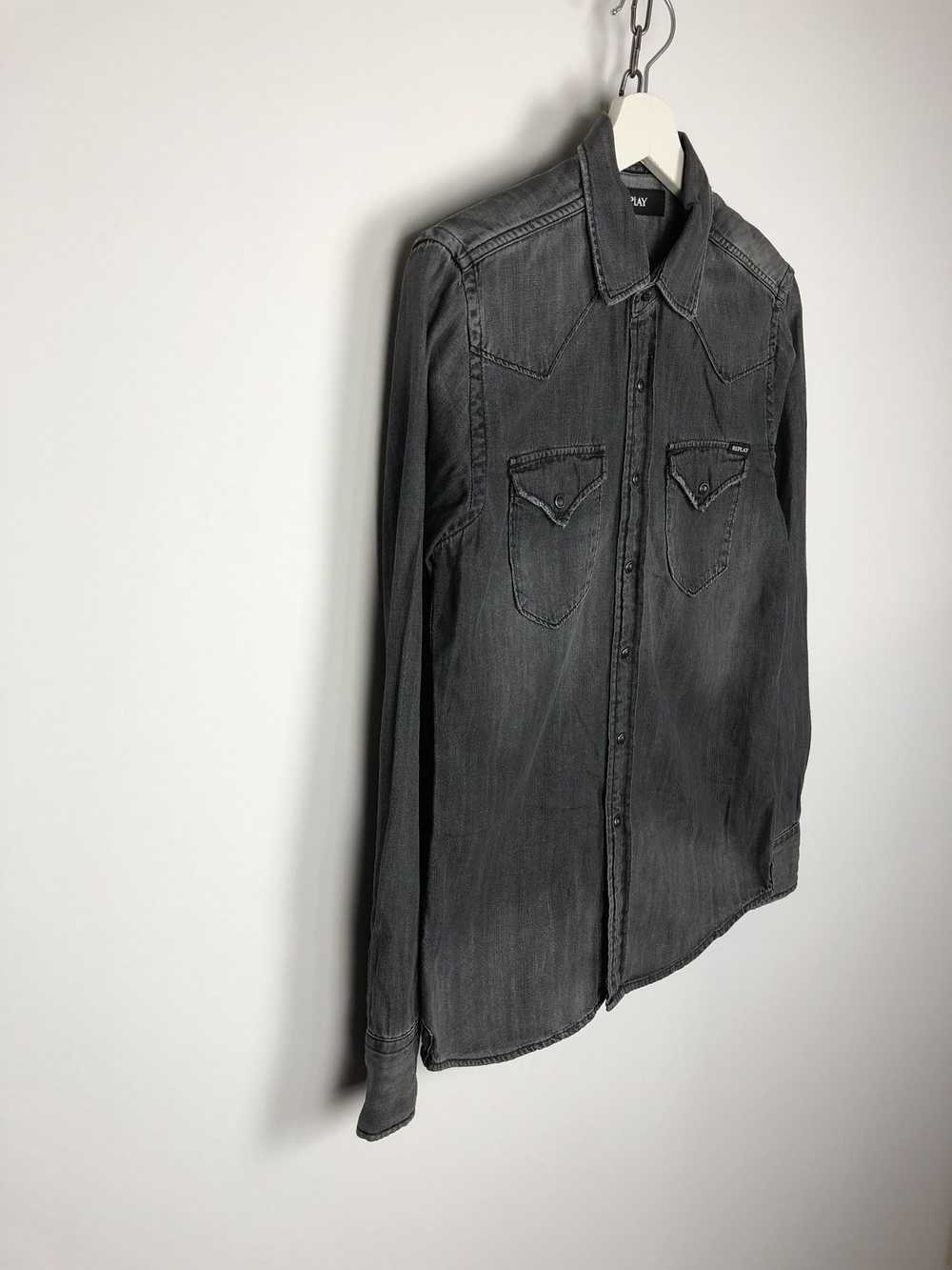 Replay Replay Gray Denim Shirt size S - image 5