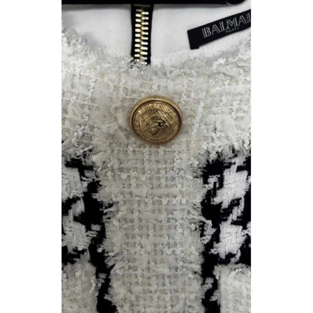 Balmain Tweed mini dress - image 4
