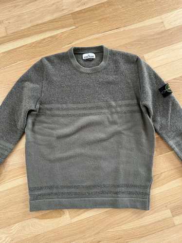 Stone Island Stone Island Green Stripe Sweater