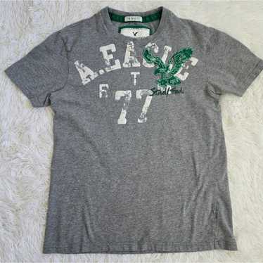 American Eagle Vintage Fit Gray Graphic Tee SZ M
