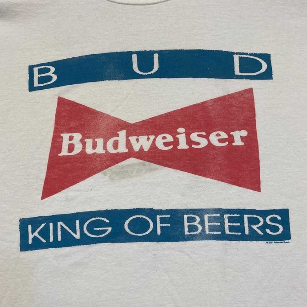 Bud King of Beers Budweiser Tailgate Promo Tee XL - image 2